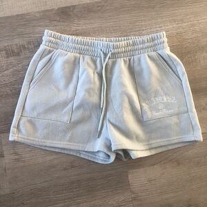 SugarKiss fleece shorts. Large. Seafoam green